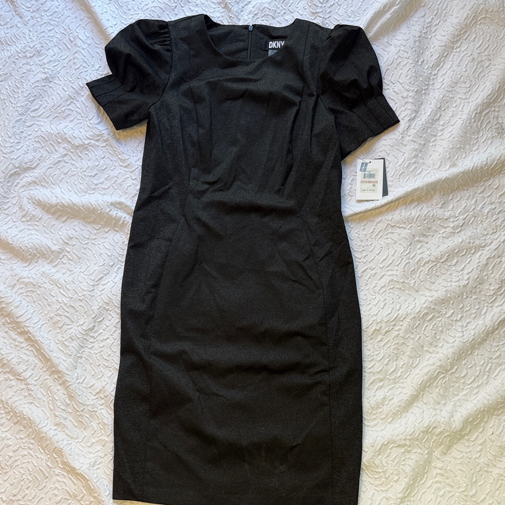 DKNY Classic Black Midi Dress